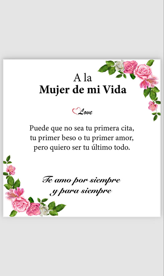 Dedicatoria A la Mujer de mi vida