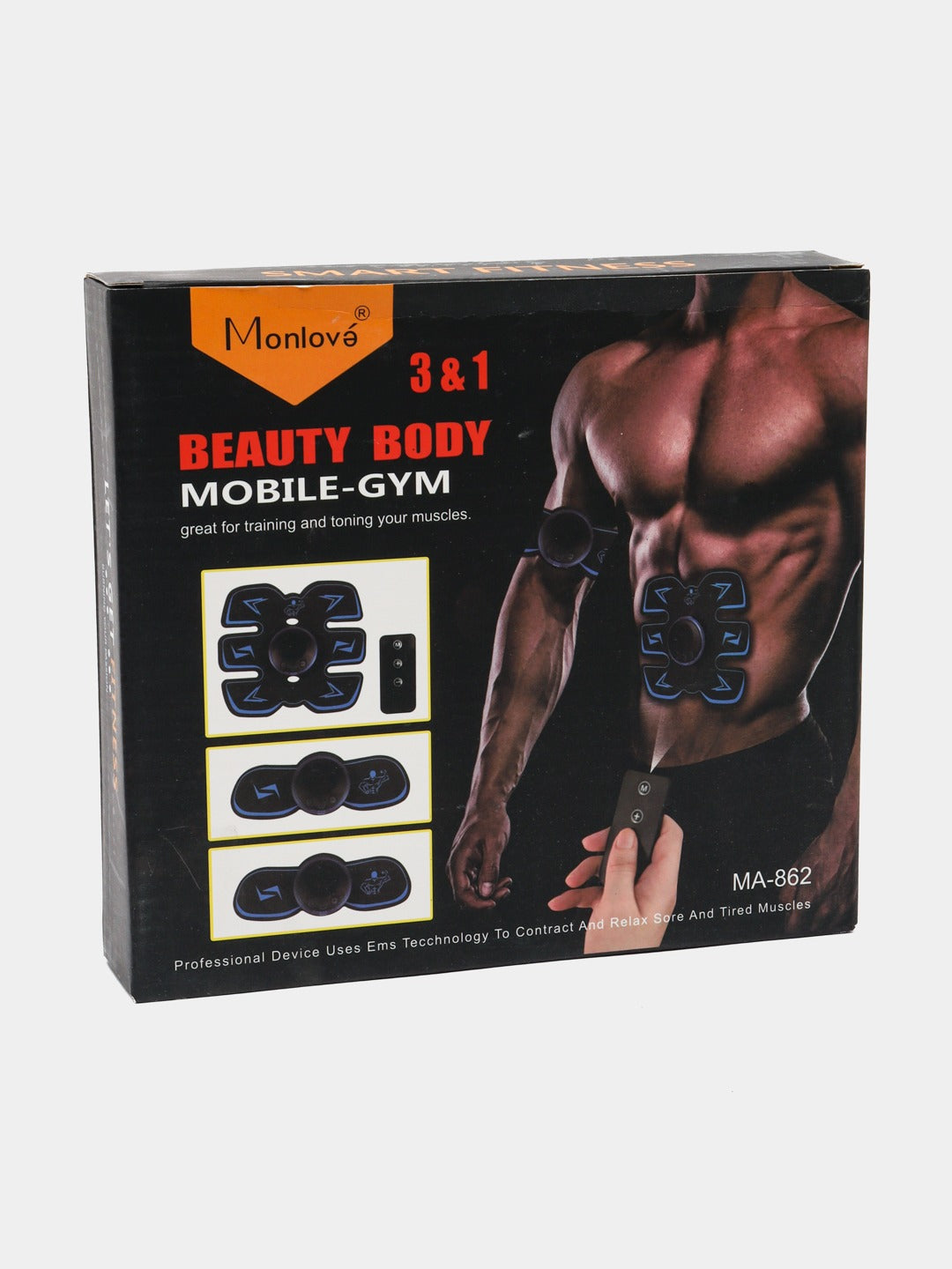 Estimulador muscular para entrenamiento de abdominales